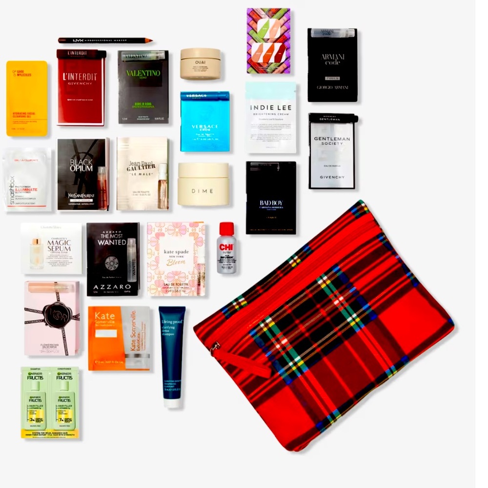 Ulta 2024 red beauty bag 23 piece 
brand new